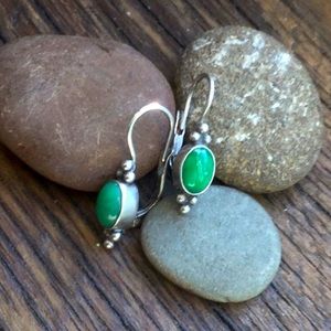 Sterling earrings turquoise,jade??